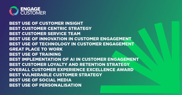 Engage Awards Categories - Customer