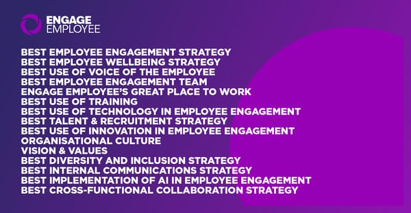 Engage Awards Categories - Employee